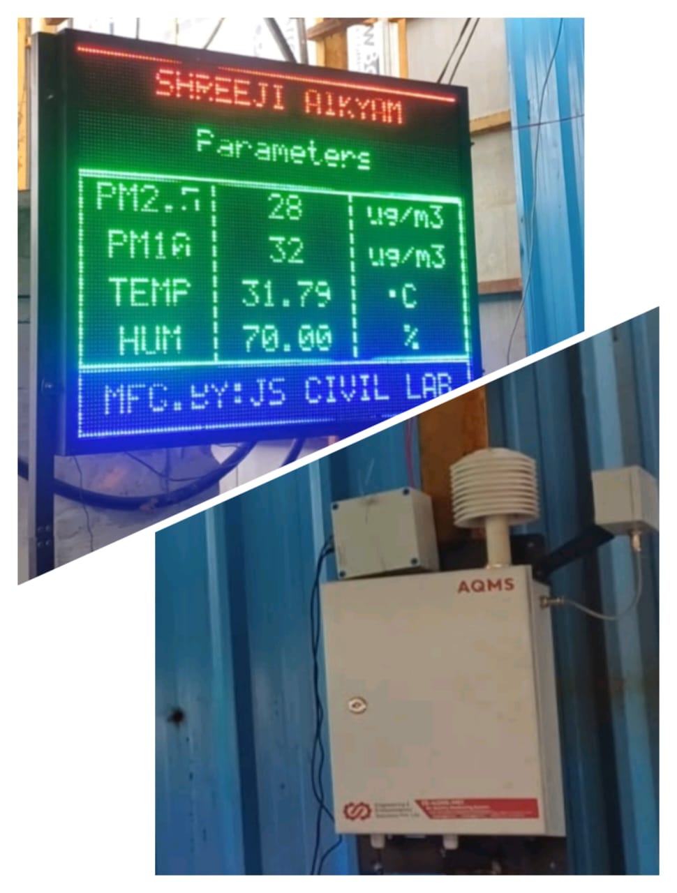 Air Quality Monitoring with LED Display
