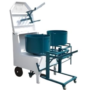 Concrete mixer double drum